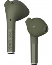 Безжични слушалки Defunc - TRUE GO Slim, TWS, зелени -1