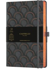 Бележник Castelli Copper & Gold - Art Deco Copper, 13 x 21 cm, линиран -1
