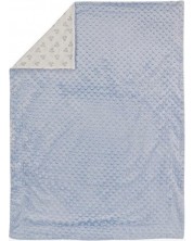 Бебешко релефно одеяло Interbaby - Mickey, синьо, 80 x 110 cm -1