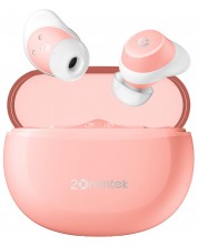 Безжични слушалки A4tech - B27 2Drumtek, TWS, розови