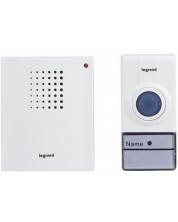 Безжичен звънец Legrand - Plexo 94250, с обхват до 50 m, IP 44, бял