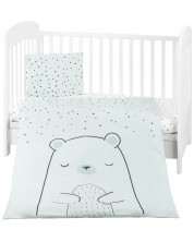 Бебешки спален комплект от 5 части KikkaBoo - Bear with me, Mint -1