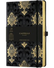 Бележник Castelli Copper & Gold - Baroque Gold, 13 x 21 cm, линиран -1