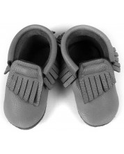 Бебешки обувки Baobaby - Moccasins, grey, размер XS -1