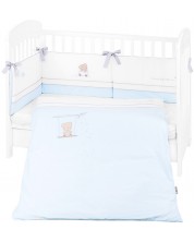 Бебешки спален комплект KikkaBoo Dream Big - 2 части, син, 70 x 140 cm -1
