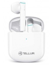 Безжични слушалки Tellur - Aura, TWS, бели -1