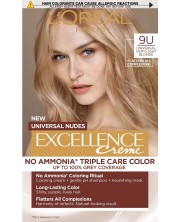 L'Oréal Еxcellence Безамонячна боя, 9U Universal Very Light Blonde -1