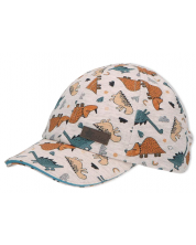 Бейзболна шапка с UV 50+ защита Sterntaler - Животни, 53 cm, 2-4 години -1