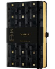 Бележник Castelli Copper & Gold - Weaving Gold, 13 x 21cm, бели листове