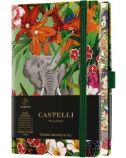 Бележник Castelli Eden - Elephant, 9 x 14 cm, линиран