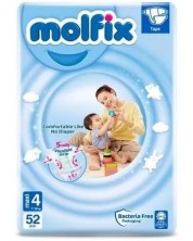 Бебешки пелени Molfix Jumbo - Maxi, 7-14 kg, 52 броя -1