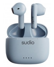 Безжични слушалки Sudio - A1, TWS, сини