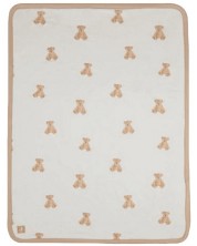 Бебешко плюшено одеяло Jollein - Teddy Bear, 75 х 100 cm