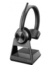 Безжични слушалки с микрофон Poly - Savi 7310 Office S7310-M CD, черни