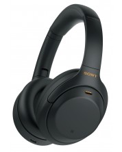 Безжични слушалки Sony - WH-1000XM4, ANC, черни -1