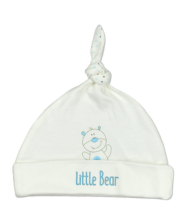 Бебешка шапка с възел For Babies - Мече, 3-6 месеца