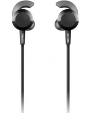 Безжични слушалки с микрофон Philips - TAE4205BK, черни