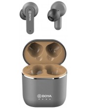 Безжични слушалки Boya - BY-AP4-G, TWS, сиви