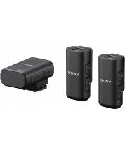 Безжична микрофонна система Sony - ECM-W3, черна -1