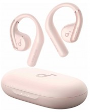 Безжични слушалки Anker - Soundcore AeroFit, TWS, розови -1