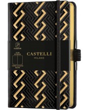 Бележник Castelli Copper & Gold - Romans Gold, 9 x 14 cm, бели листове -1