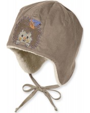 Бебешка зимна шапка Sterntaler - Ежко, 41 cm, 4-5 месеца, кафява