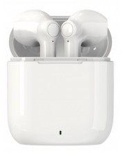 Безжични слушалки Denver - TWE-39W, TWS, бели