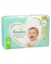 Бебешки пелени Pampers - Premium Care 6, 38 броя -1