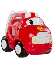 Бебешка играчка Bright Starts - Go Grippers Vehicle, пожарна кола