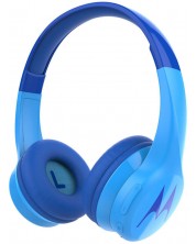 Безжични слушалки с микрофон Motorola - Squads 300, сини -1