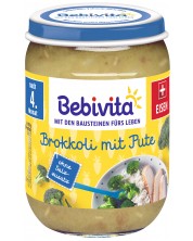 Ястие Bebivita - Броколи с пуешко месо, 190 g