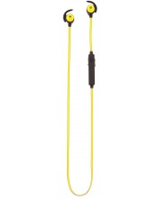 Безжични спортни слушалки с микрофон Tellur - Speed, жълти -1