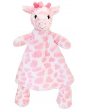 Бебешкa играчка Keel Toys - Жирафче за гушкане, 25 cm, розово -1