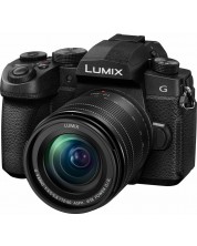 Безогледален фотоапарат Panasonic - Lumix DC-G90, 12-60mm, Black -1