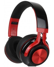Безжични слушалки PowerLocus - P3, черни/червени