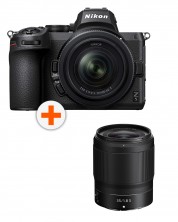Фотоапарат Nikon Z5 + обектив Nikon Z 24-50mm f/4-6.3 + Обектив Nikon Z Nikkor 35mm f/1.8 S -1