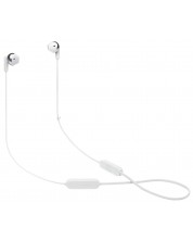 Безжични слушалки с микрофон JBL - Tune 215BT, бели/сребристи -1