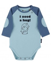 Бебешко боди с дълъг ръкав Sterntaler - С надпис "I need hug", 68 cm, 5-6 месеца -1