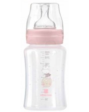 Бебешко шише KikkaBoo Hippo Dreams - РР, 240 ml, розово -1