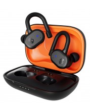 Безжични слушалки Skullcandy - Push Active, TWS, черни/оранжеви