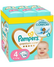 Бебешки пелени Pampers Premium Care - XXL, размер 4, 174 броя