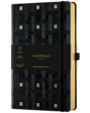 Бележник Castelli Copper & Gold - Weaving Gold, 13 x 21 cm, линиран -1