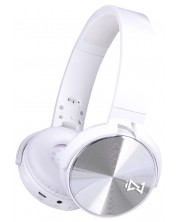 Безжични слушалки с микрофон Trevi - DJ 12E50 BT, бели -1
