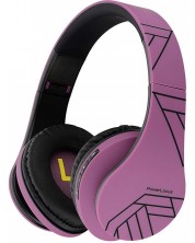 Безжични слушалки PowerLocus - P2, черни/лилави -1
