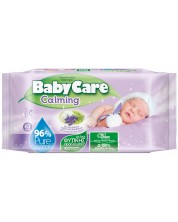 Бебешки влажни кърпи BabyCare - Calming, 63 броя -1