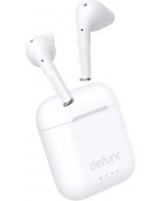 Безжични слушалки Defunc - TRUE TALK, TWS, бели -1