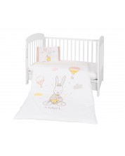 Бебешки спален комплект 5 части KikkaBoo - Rabbits in Love -1