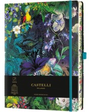 Бележник Castelli Eden - Lily, 13 x 21 cm, линиран -1