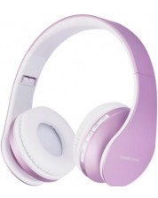 Безжични слушалки PowerLocus - P1, бели/лилави