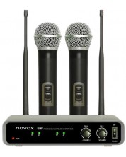 Безжична микрофонна система Novox - Free H2, черна/сива -1